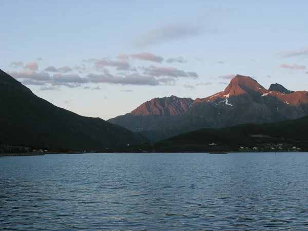 Paisaje Marino Las Islas Lofoten Noruega — Foto de Stock