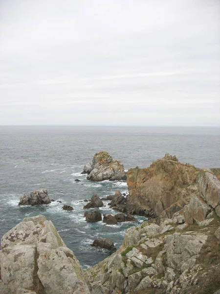 Pointe Van Costa Del Mar Bretaña Francia — Foto de Stock