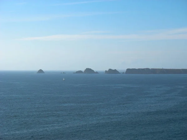 Pointe Raz Tas Pois Costa Marítima Bretanha França — Fotografia de Stock