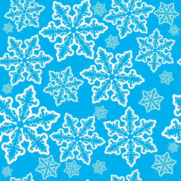 Nahtlose Schneeflocke Design Abstrakten Hintergrund — Stockfoto
