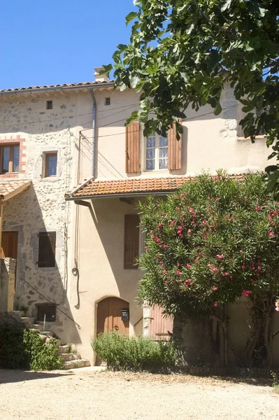 Antigua Casa Pequeño Pueblo Francés Situado Cevennes Departamento Gard Sureste — Foto de Stock