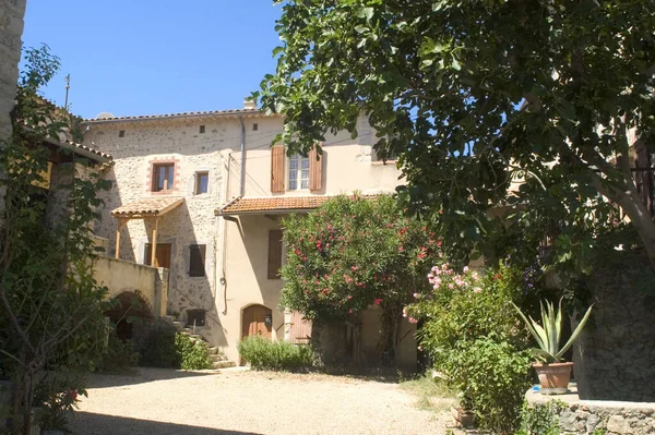 Antigua Casa Pequeño Pueblo Francés Situado Cevennes Departamento Gard Sureste — Foto de Stock