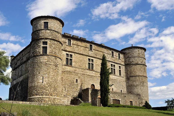 Castillo Las Cevennes Del Departamento Francés Gard —  Fotos de Stock