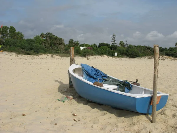 Łódź Rybacka Plaży — Zdjęcie stockowe