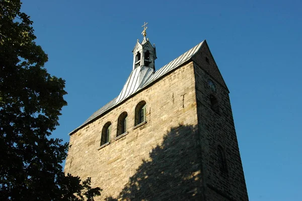 Toren Van Collegiale Kerk Wunstorf — Stockfoto