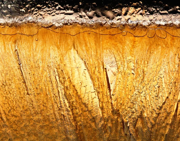 Jégkristályok Jéghideg Kávéból — Stock Fotó