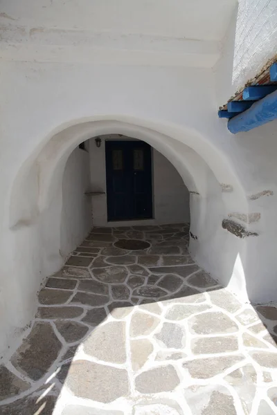 Dött Klient Gatan Paros Grekland — Stockfoto