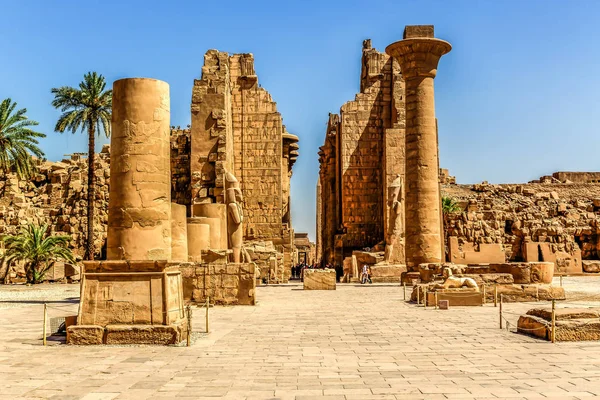 Complejo Templos Karnak Egipto Lujo — Foto de Stock