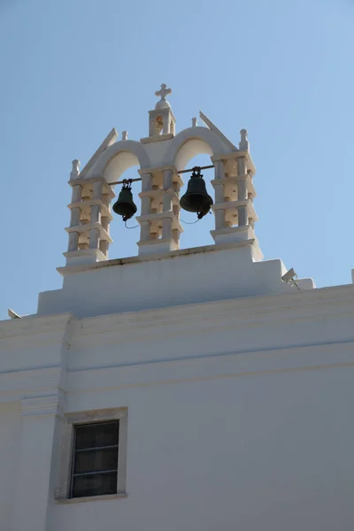 Detail Van Een Kerk Paros Eiland Cylcades Griekenland — Stockfoto