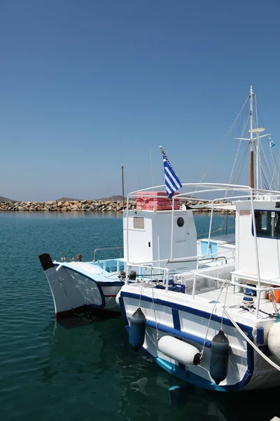 Boten Paros Eiland Cylcades Griekenland — Stockfoto