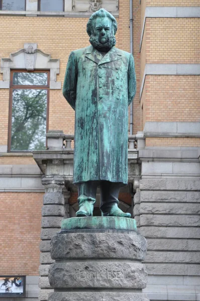 Henrik Ibsen Monumento Oslo Norte — Fotografia de Stock