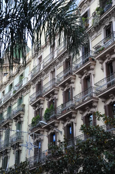 Barcelona Spanyol Fasad Bangunan — Stok Foto