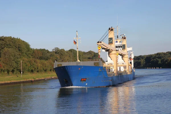 Vrachtschip Het Kielkanaal — Stockfoto