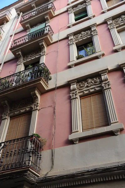 Arquitectura Espino Ciudad Barcelona Fachadas Casas Edificios — Foto de Stock