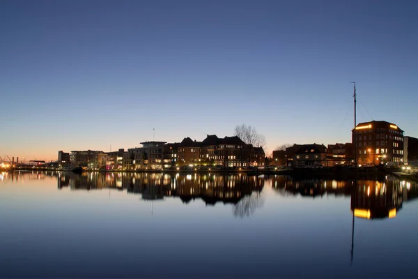 Emden Blue Hour — Stock Photo, Image