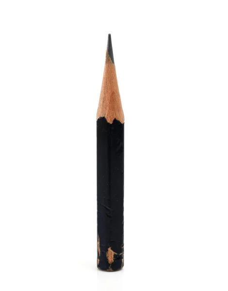 Krótki Ołówek Izolowany Białym — Zdjęcie stockowe