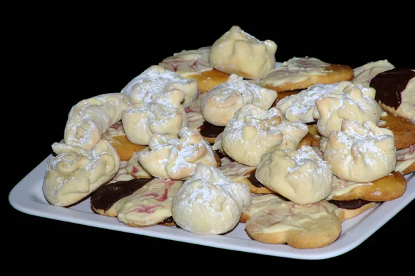 Weihnachten Leckere Süße Plätzchen — Stockfoto