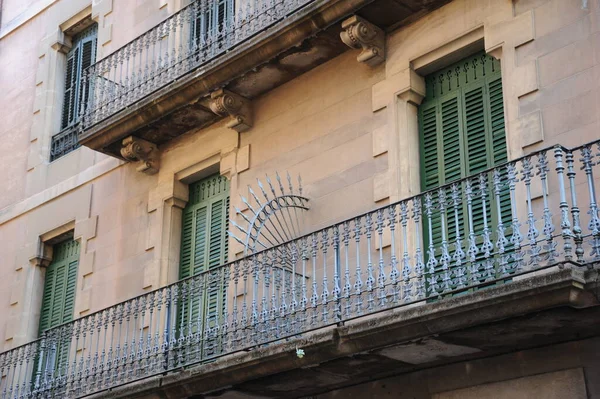 Barcelona Spanien Fassade Des Gebäudes — Stockfoto