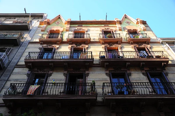 Barcelona Espanha Fachada Edifício — Fotografia de Stock