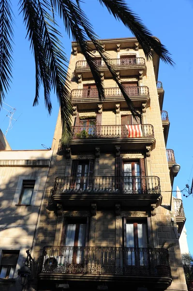 Barcelona España Fachada Del Edificio —  Fotos de Stock