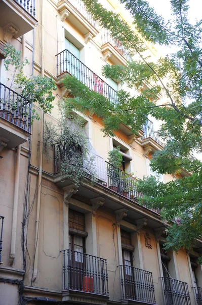 Barcelona Espanha Fachada Edifício — Fotografia de Stock