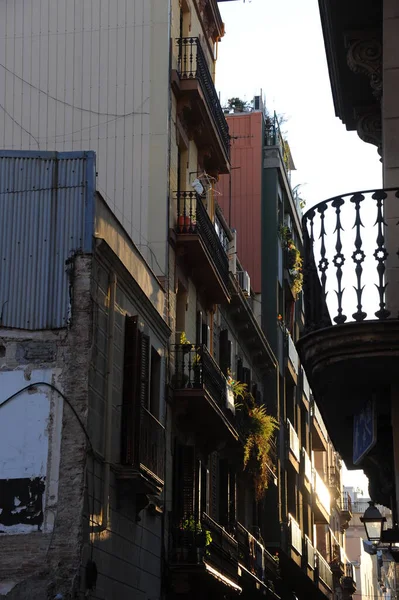 Barselona Eski Binanın Güzel Yüzü — Stok fotoğraf