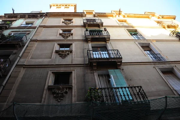 Barcellona Bella Facciata Del Vecchio Edificio — Foto Stock