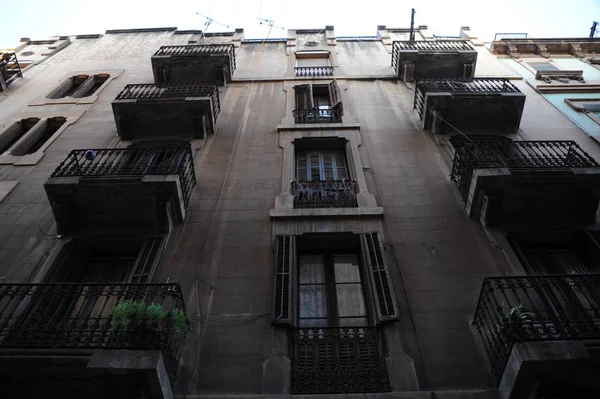 Barcelona Bela Fachada Edifício Antigo — Fotografia de Stock