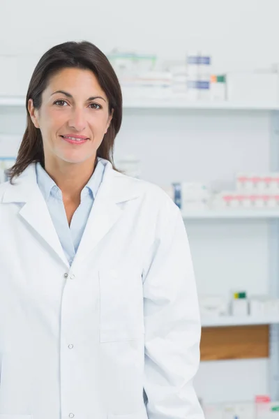 Farmacêutica Feminina Numa Farmácia Num Hospital — Fotografia de Stock