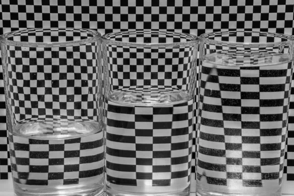 パターン デザイン黒と白の背景 — ストック写真