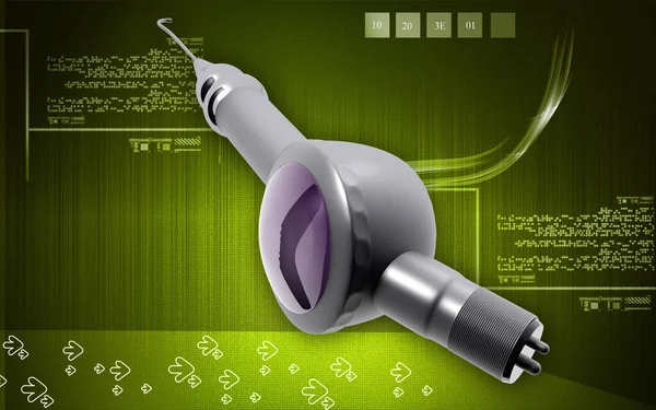 Digital Illustration Micro Motor Dental Polisher Colour Background — ストック写真