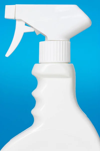 Spray Bianco Isolato Uno Sfondo Blu — Foto Stock