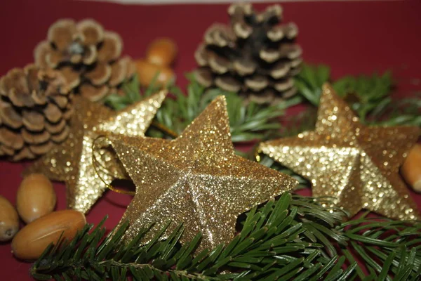 Vista Panoramica Delle Vacanze Natale — Foto Stock