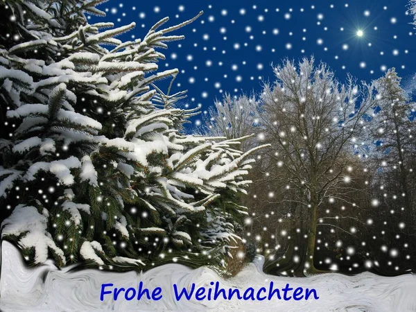 Frohe Weihnachten Und Ein Gutes Neues Jahr — Stockfoto