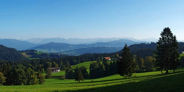 Vista Panoramica Maestosi Paesaggi Alpini — Foto Stock