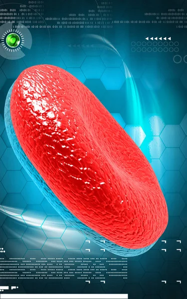 Ilustração Digital Células Sanguíneas Fundo Colorido — Fotografia de Stock