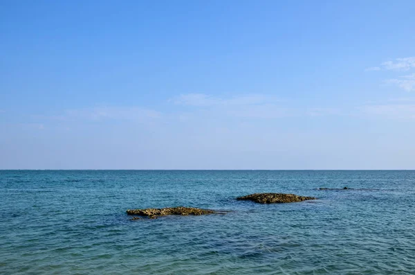 Vista Desde Playa Hyakuna Parte Occidental Isla Japonesa Okinawa — Foto de Stock