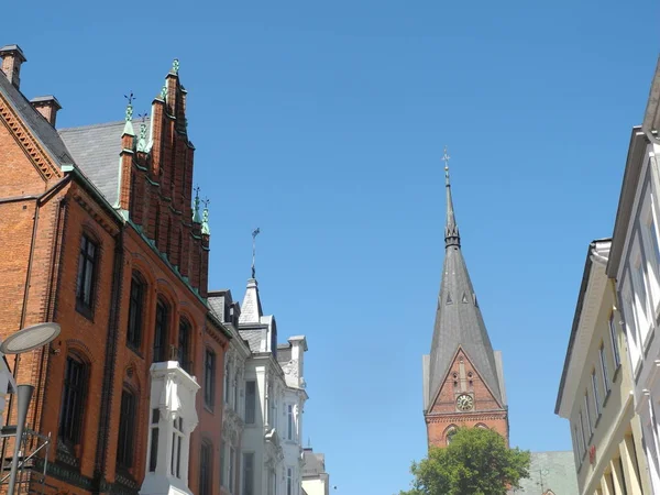 Kościół Mariacki Flensburgu — Zdjęcie stockowe