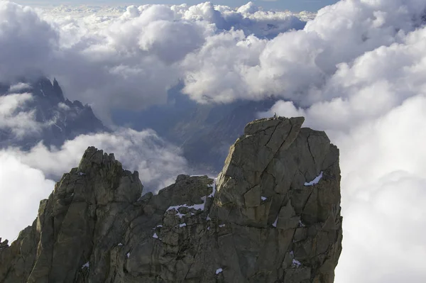 Escalar Montanha Mais Alta Europa Mont Blanc Chamonix — Fotografia de Stock
