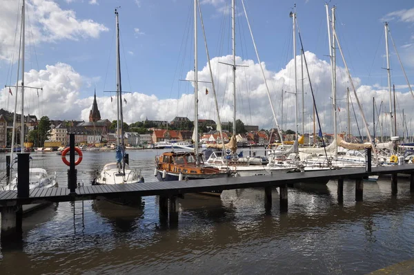 Flensburg Almanya Flensburg Fjord Eyaletinde Yer Alan Bir Şehirdir — Stok fotoğraf