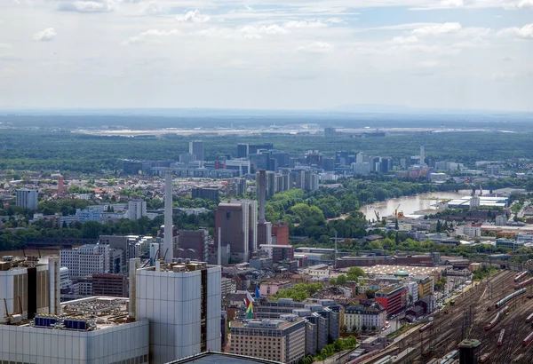 Aerial View Frankfurt Main Germany — Stock Photo, Image