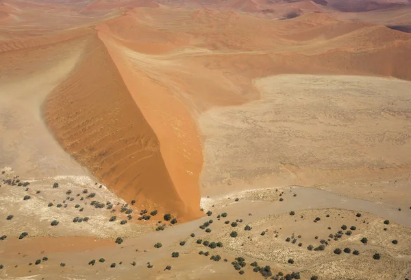 Luchtfoto Van Het Nationaal Park Namib Naukluft Bij Sossusvlei Namibië — Stockfoto