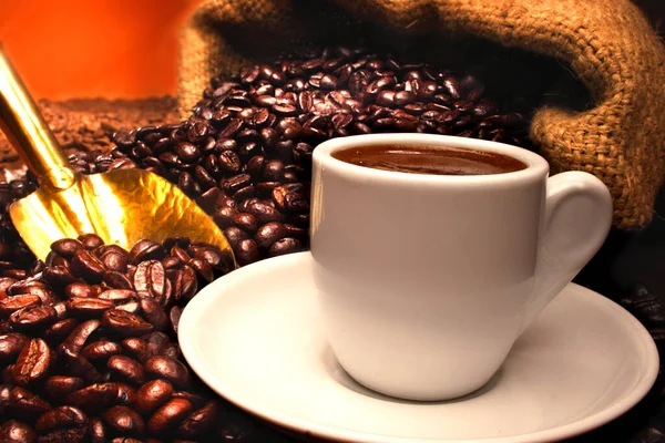Coffee Time Background Close — Stock Photo, Image