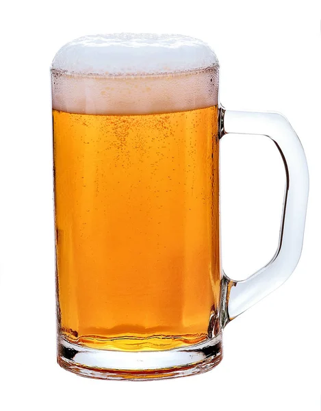 Alkohol Trinken Frisches Bier — Stockfoto