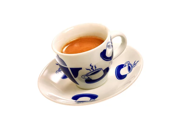 Tasse Espresso Hintergrund Nahaufnahme — Stockfoto