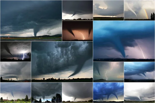 Cambio Climático Huracán Tornado Cielo Desastres Naturales — Foto de Stock