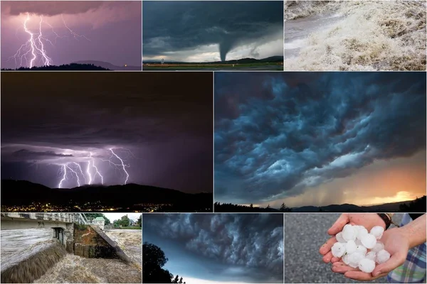 Tornado Furacão Céu Desastre Natural — Fotografia de Stock