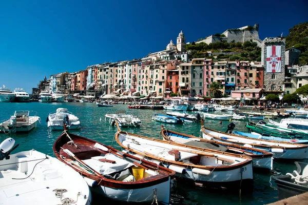 Přehlédnutí Portovenere Ligurii — Stock fotografie