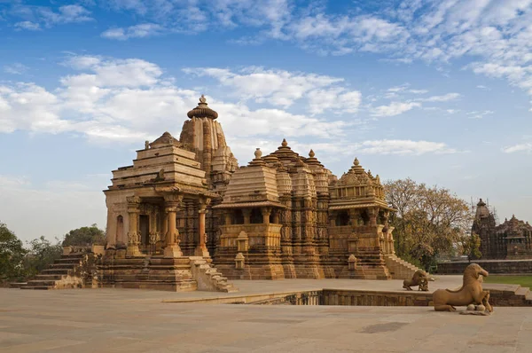 Templo Devi Jagdambi Dedicado Parvati Templos Occidentales Khajuraho Patrimonio Humanidad — Foto de Stock