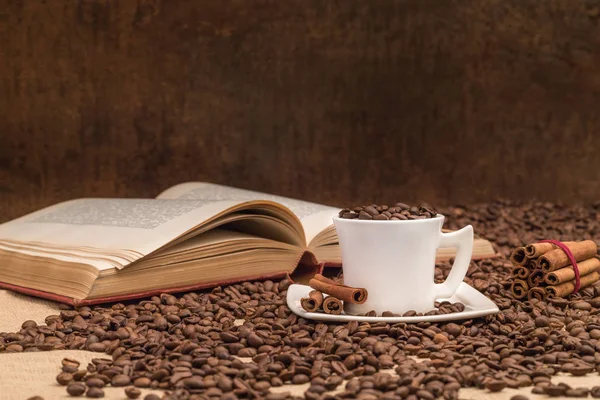 Kaffeezeit Hintergrund Nahaufnahme — Stockfoto